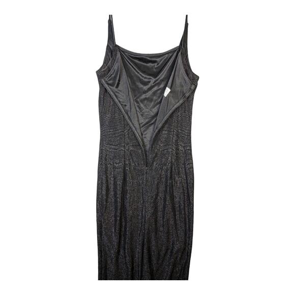 VTG Gunne Sax Jessica McClintock 9/10 Full Length Maxi Black Formal Gown Dress - Picture 5 of 12